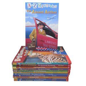 Lot of 12 A to Z Mysteries Kids Paperback Books Set Ron Roy